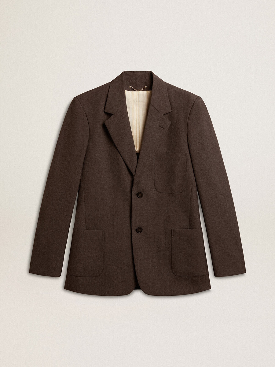blazer masculino sob medida em lã virgem cinza antracite