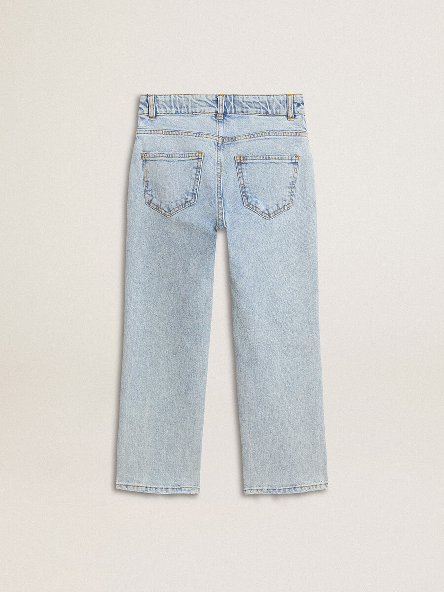 calça jeans clara para meninos