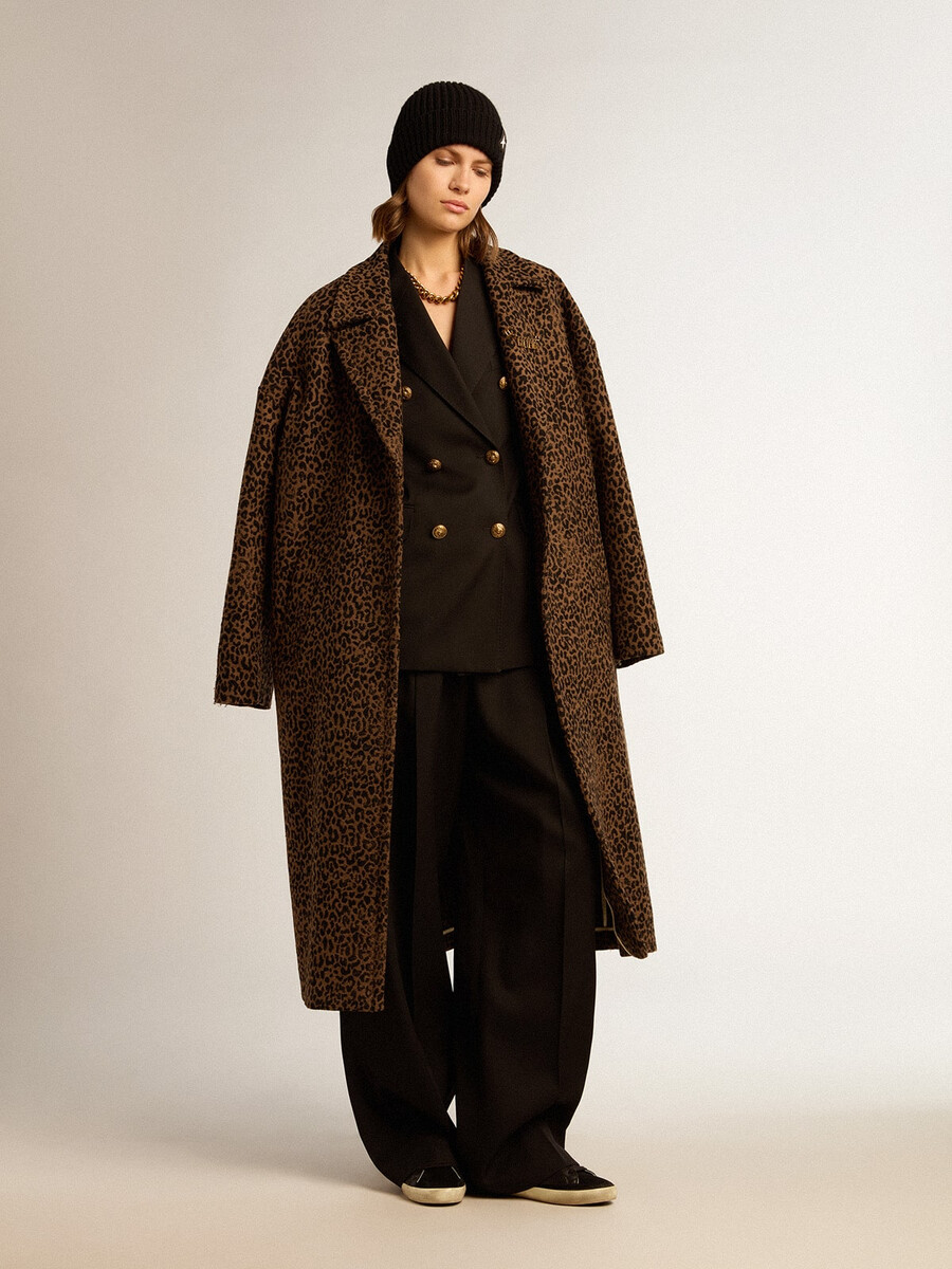 casaco casulo feminino de lã golden goose