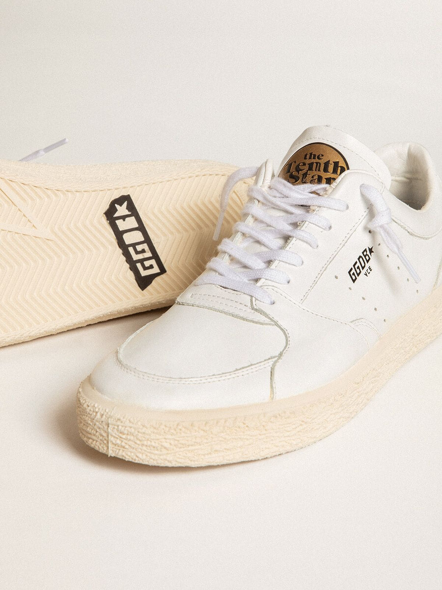 tenth star masculino em couro branco
