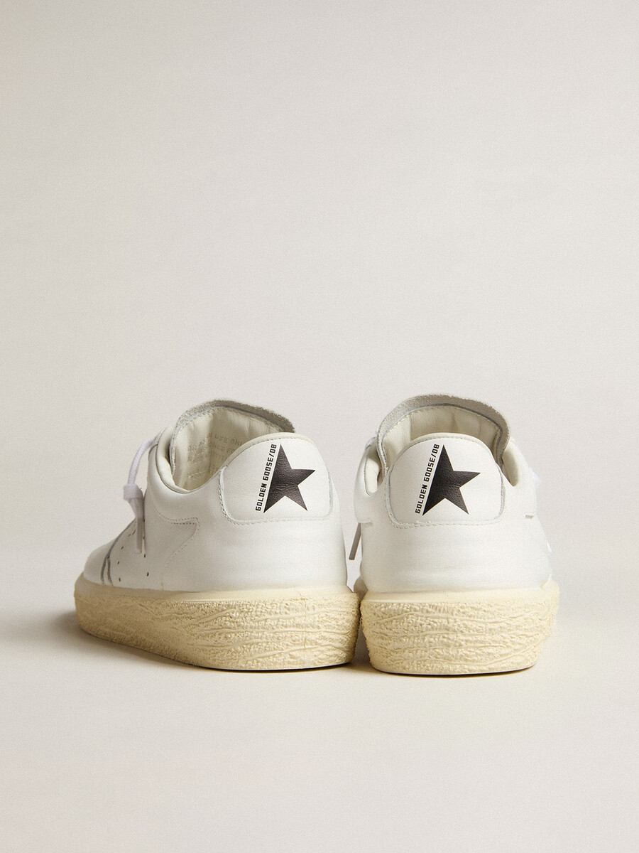 tenth star feminino em couro branco