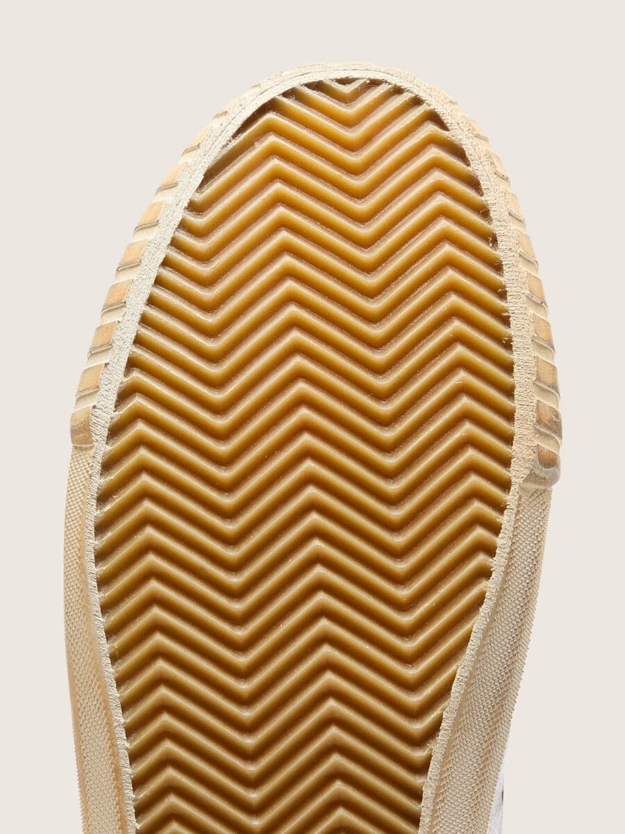 tênis masculino mid star ltd em couro metálico prateado com estrela marfim