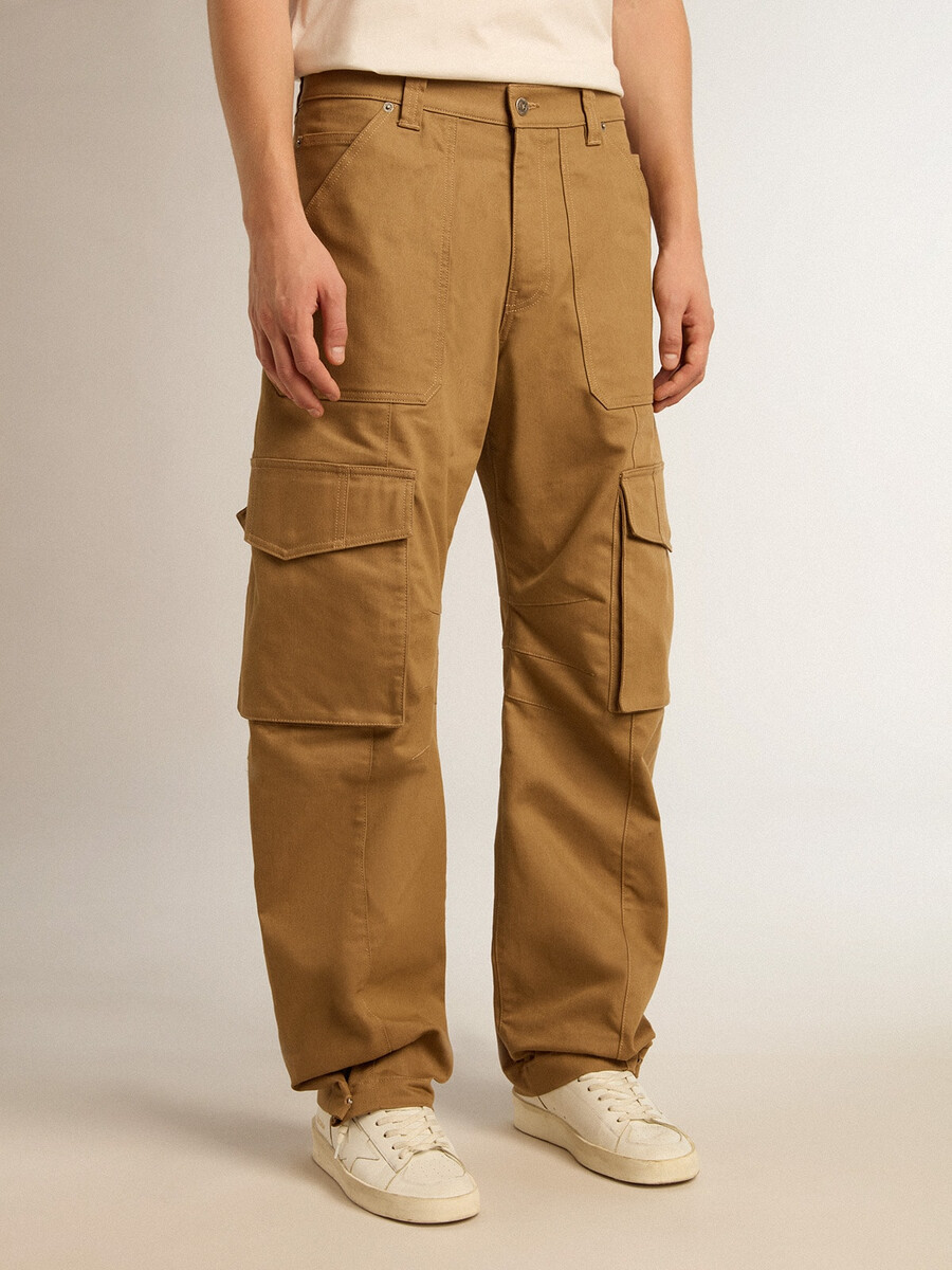 calça cargo cáqui bege