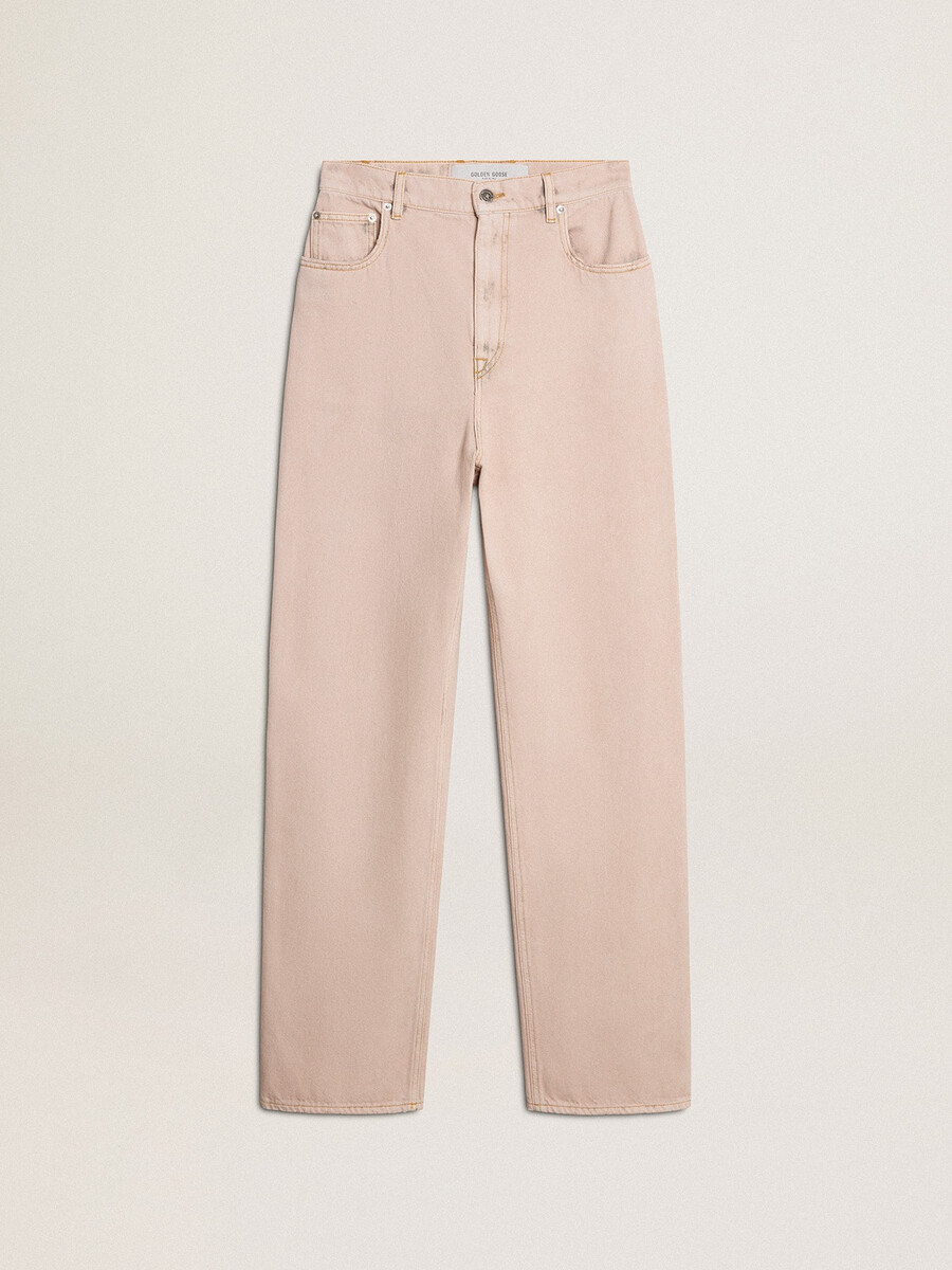 calça jeans rosa feminina