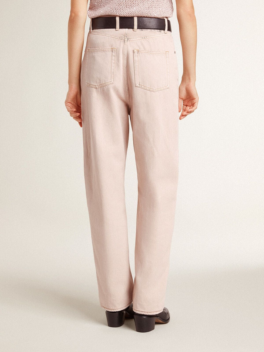 calça jeans rosa feminina