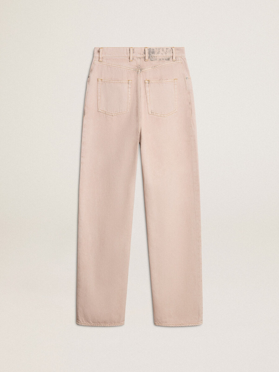 calça jeans rosa feminina