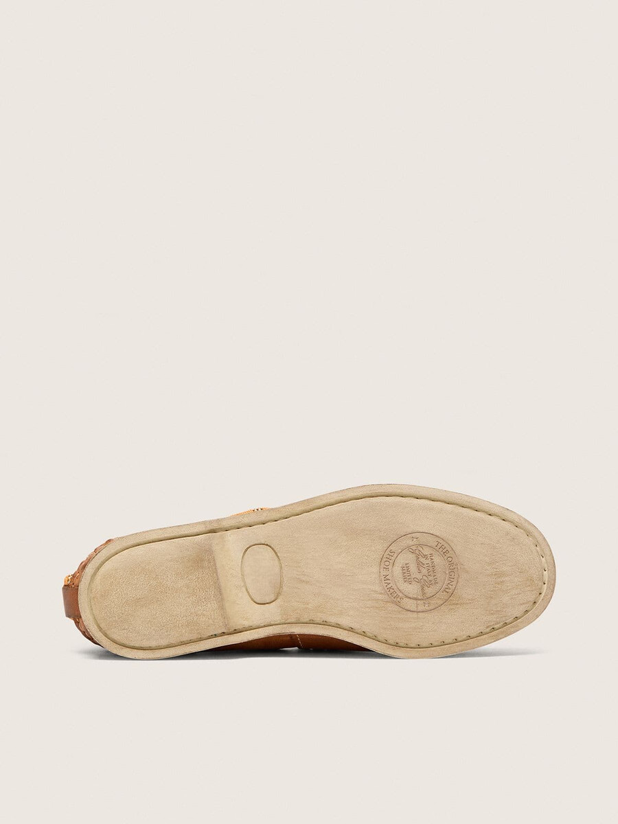 mocassim cruise feminino em couro cor tabaco.