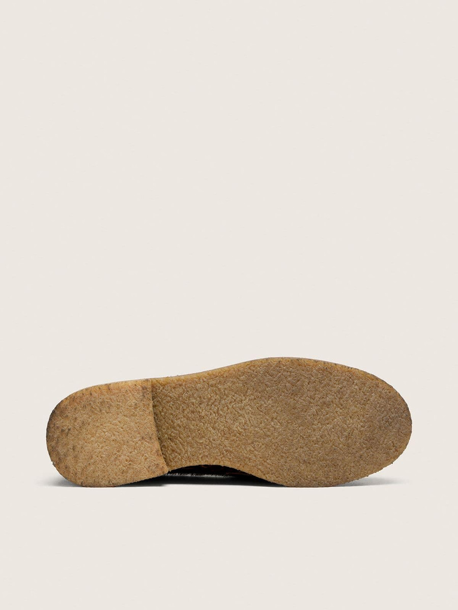 mocassins masculinos jerry em pele de pônei com estampa de leopardo.