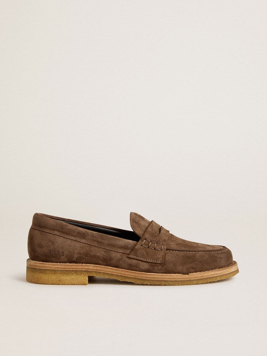 mocassim masculino jerry em camurça cinza-pombo
