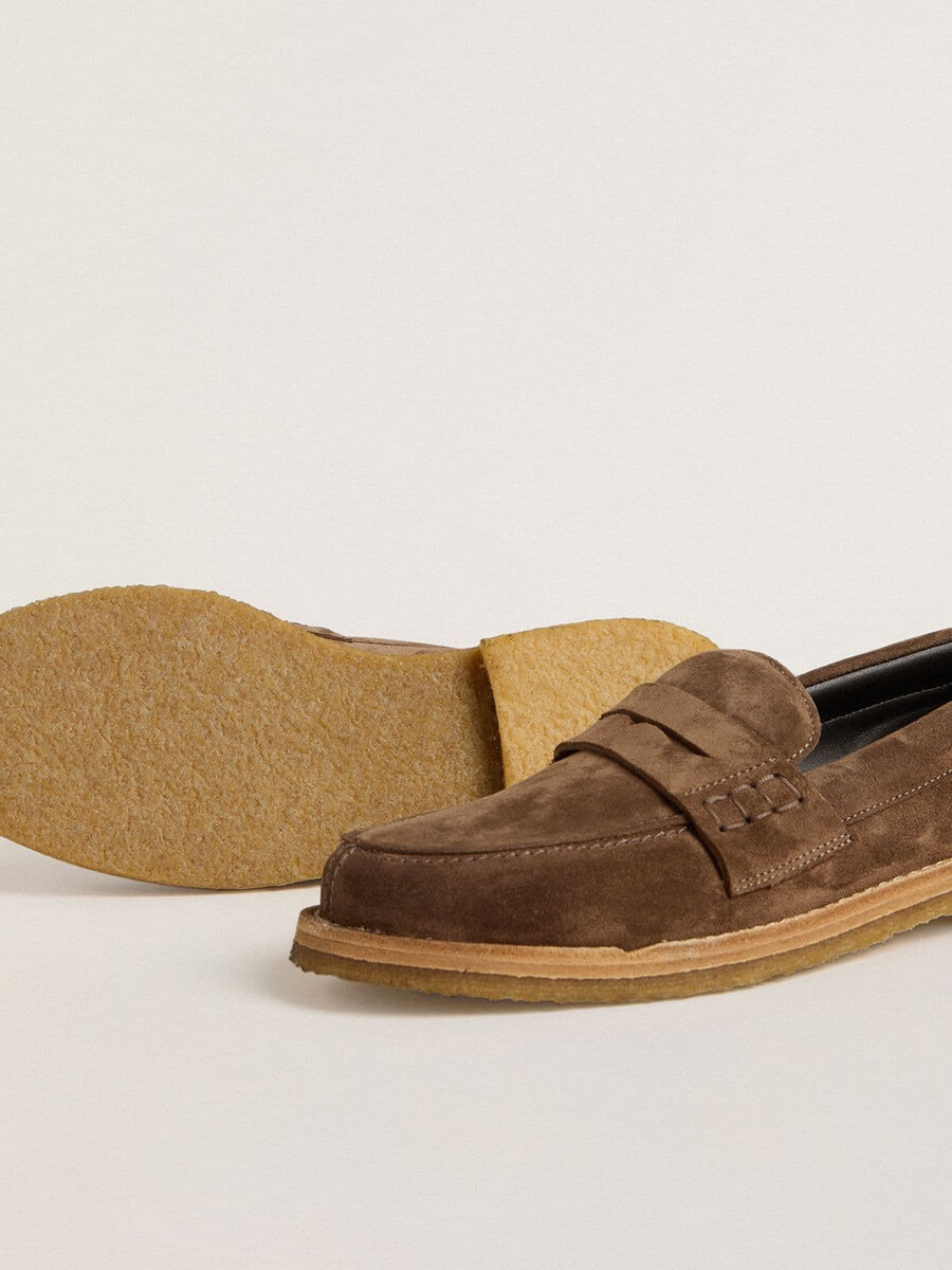 mocassim masculino jerry em camurça cinza-pombo