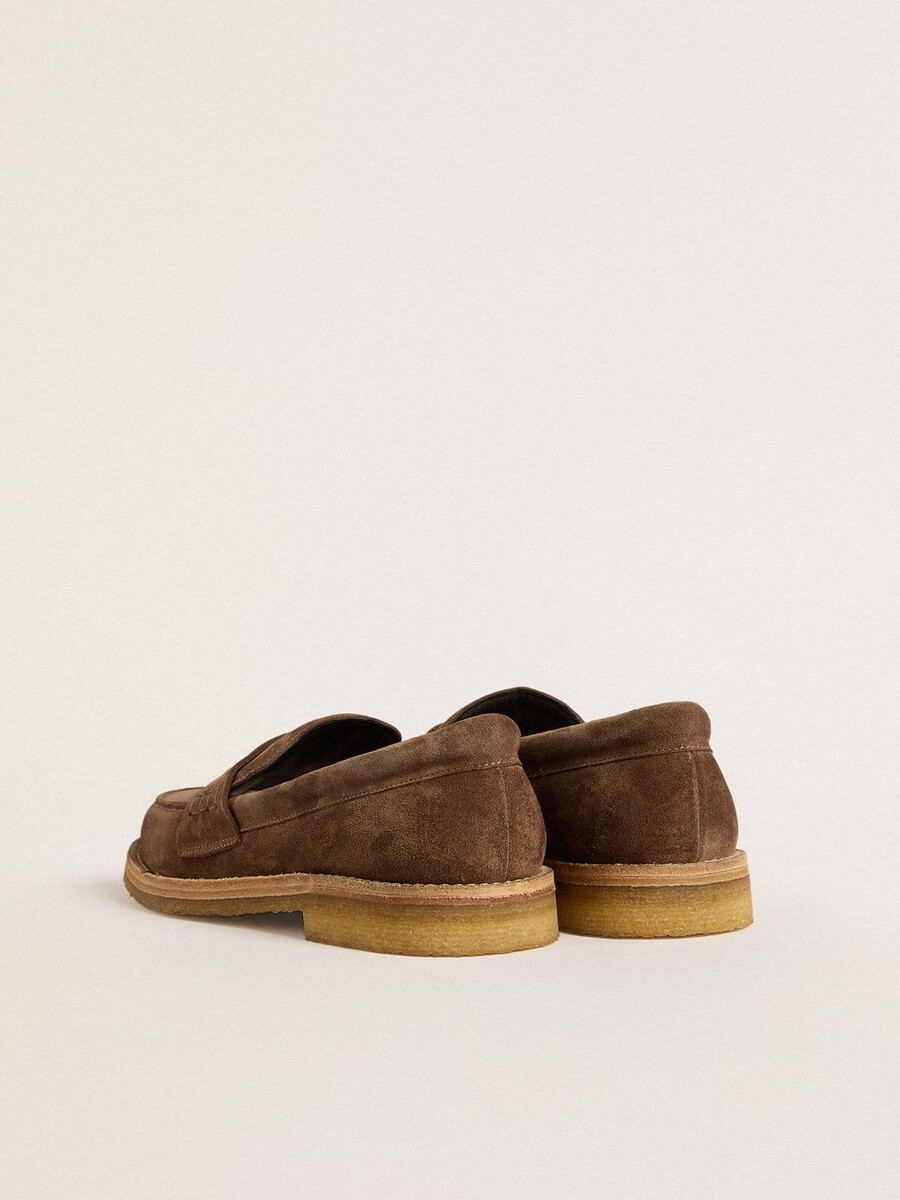 mocassim masculino jerry em camurça cinza-pombo