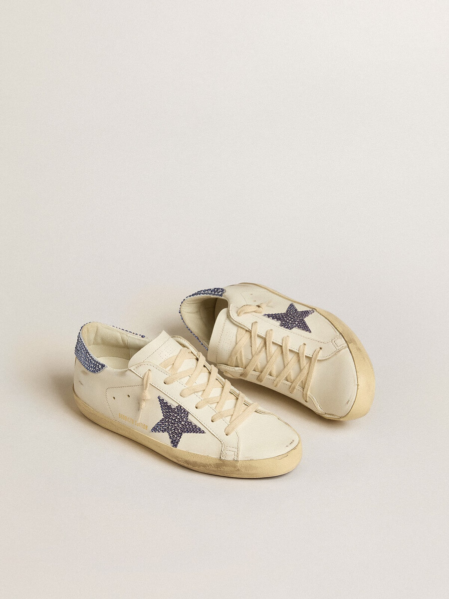 tênis super-star ltd com cristais swarovski para mulheres