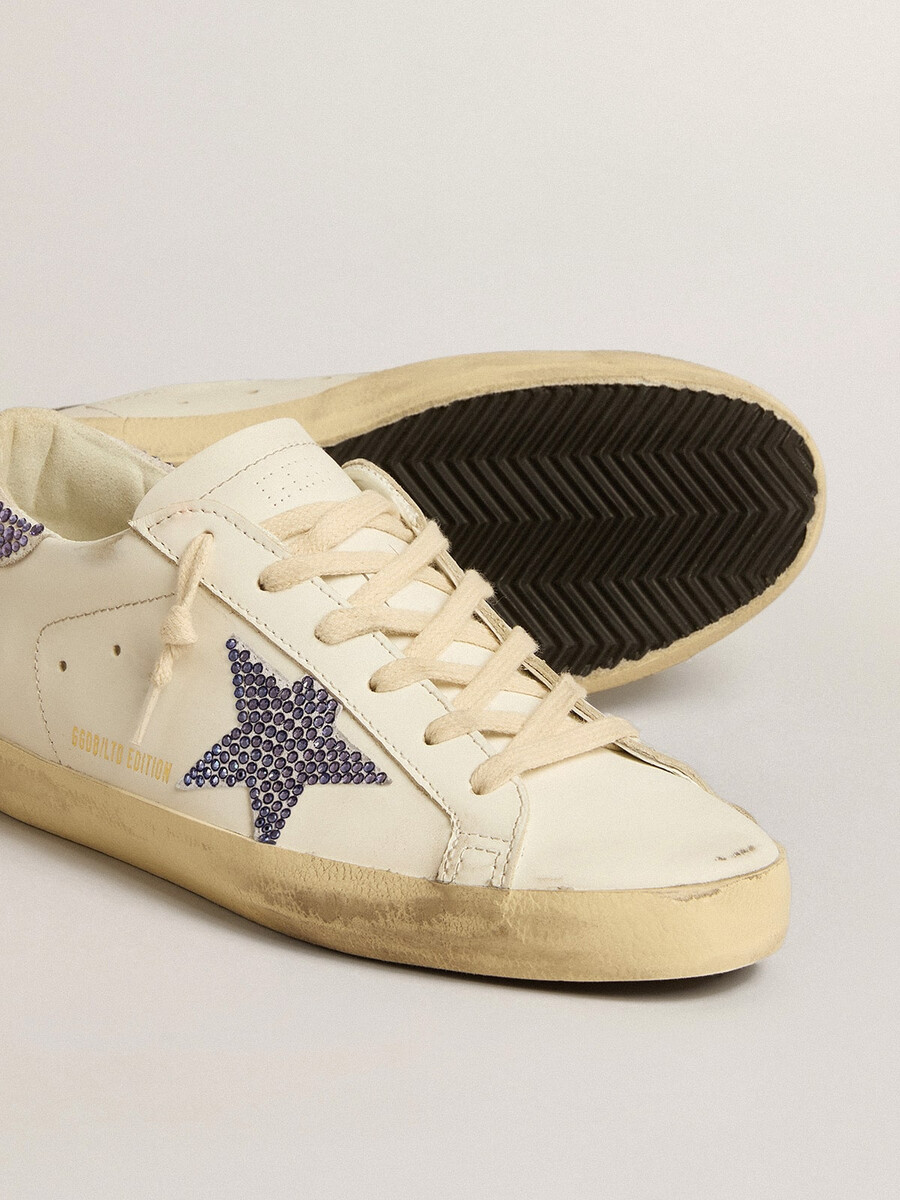 tênis super-star ltd com cristais swarovski para mulheres